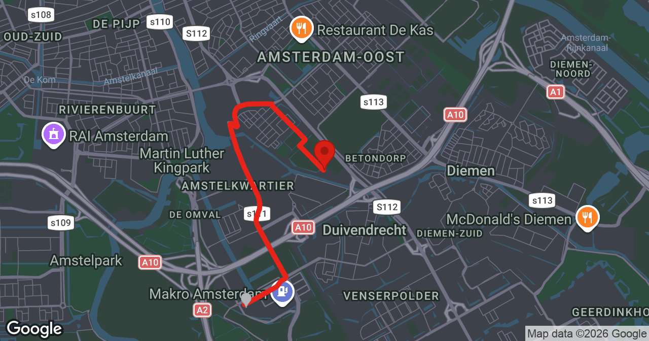 Kaart van de meldlocatie