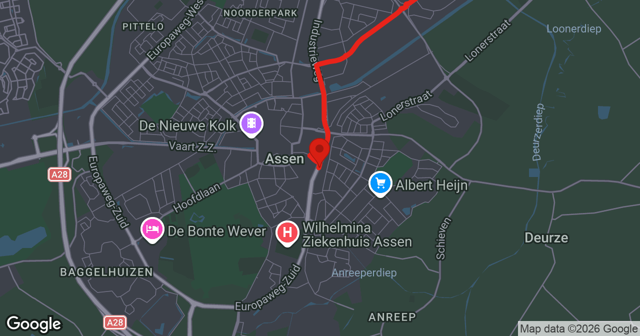 Kaart van de meldlocatie