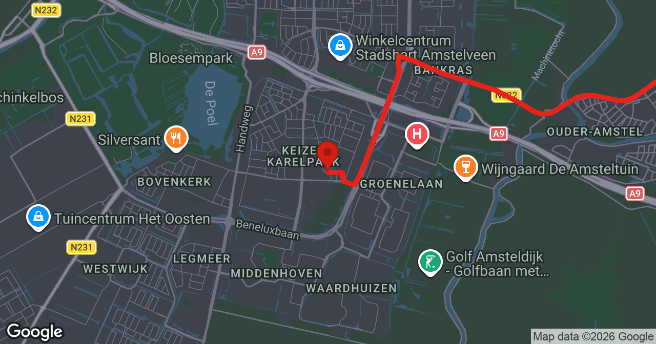 Kaart van de meldlocatie