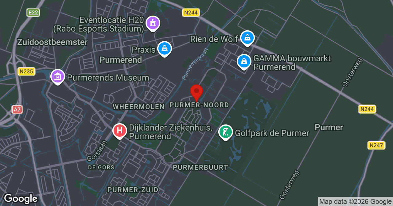 Kaart van de meldlocatie