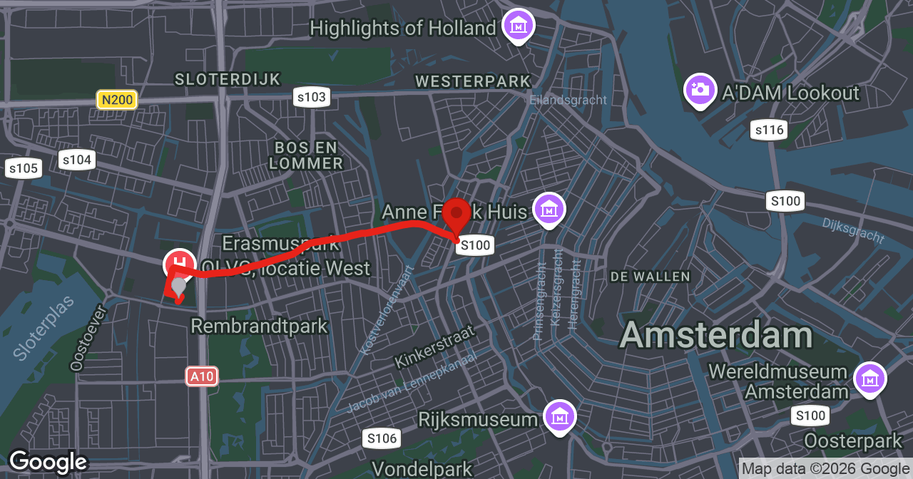 Kaart van de meldlocatie