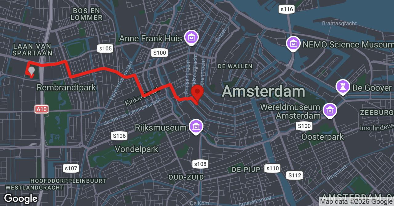 Kaart van de meldlocatie