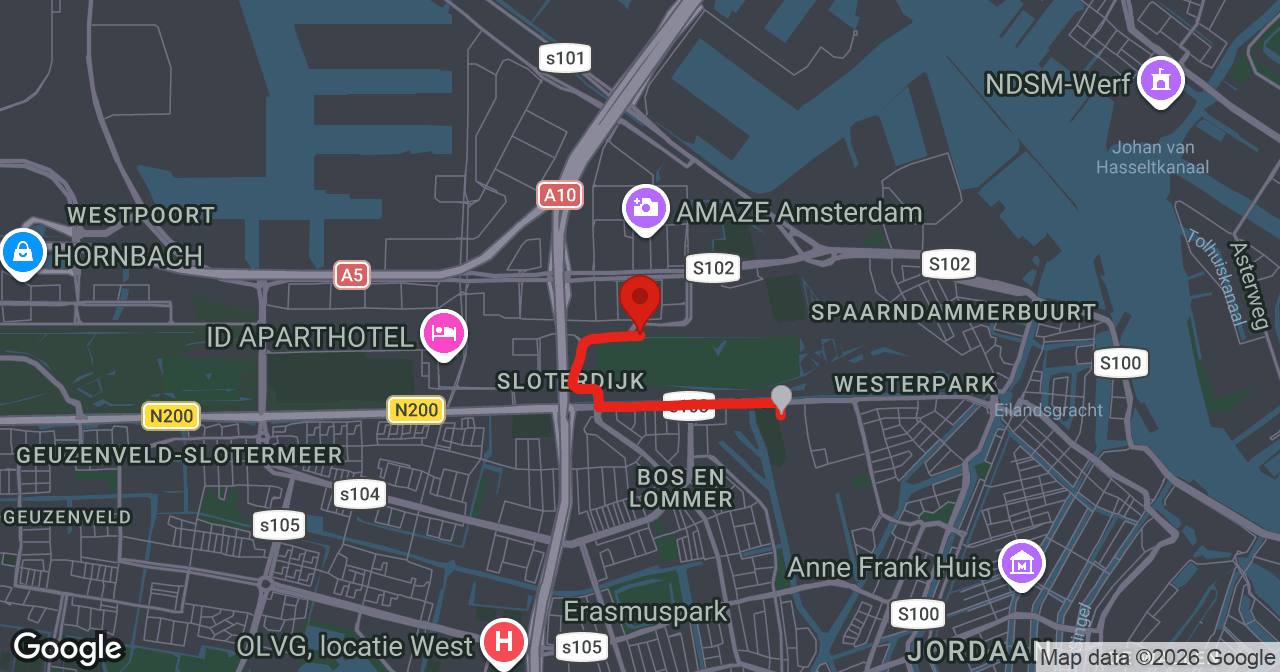 Kaart van de meldlocatie
