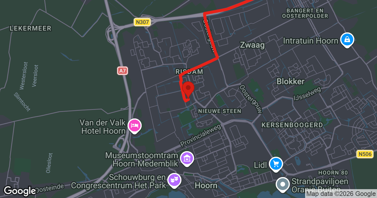 Kaart van de meldlocatie
