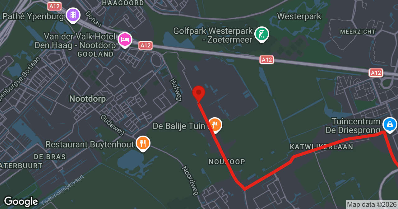 Kaart van de meldlocatie