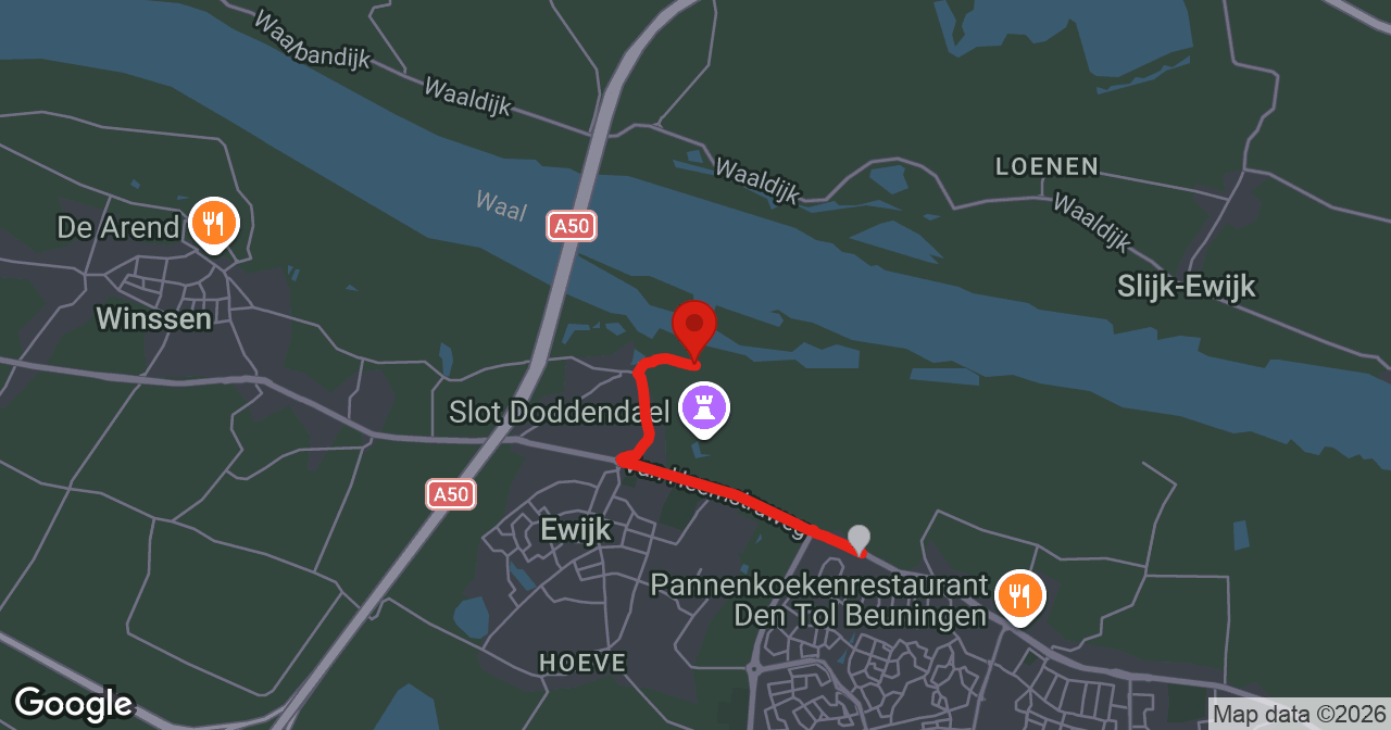 Kaart van de meldlocatie