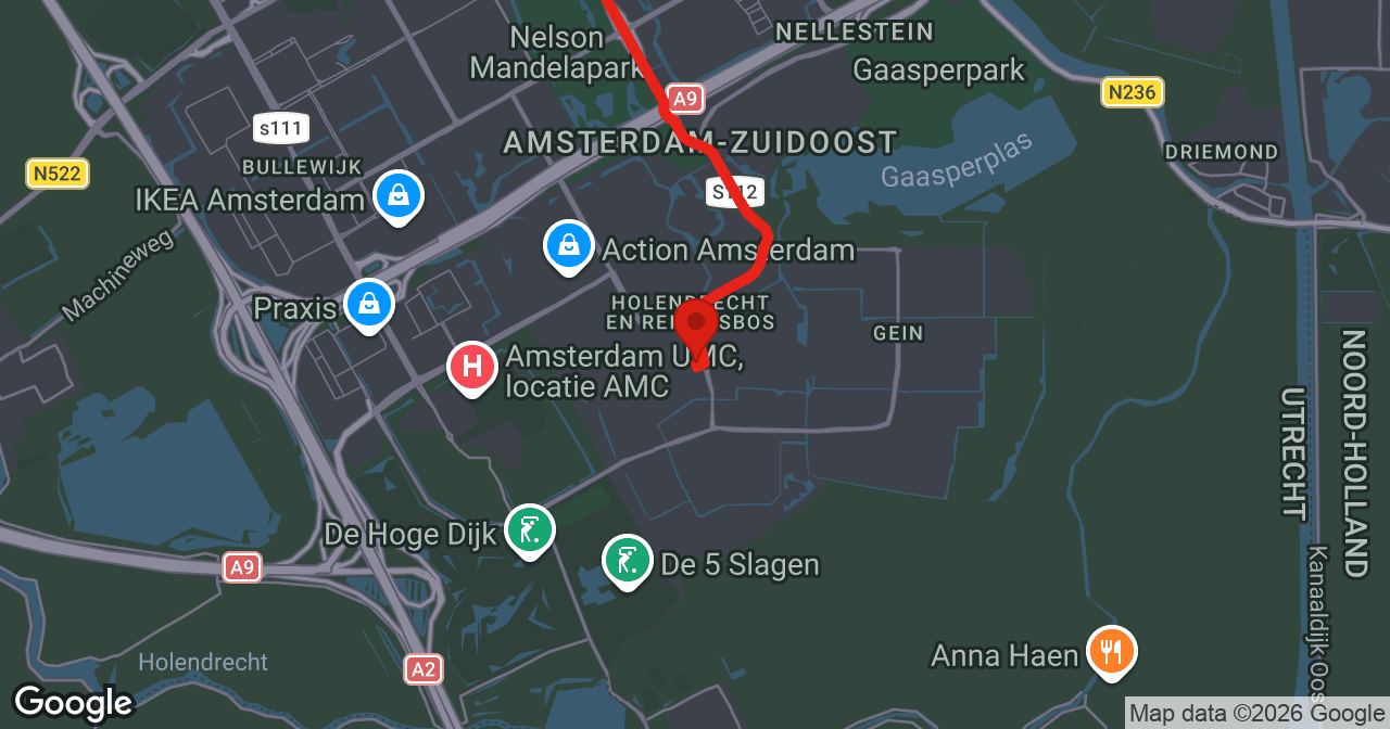 Kaart van de meldlocatie