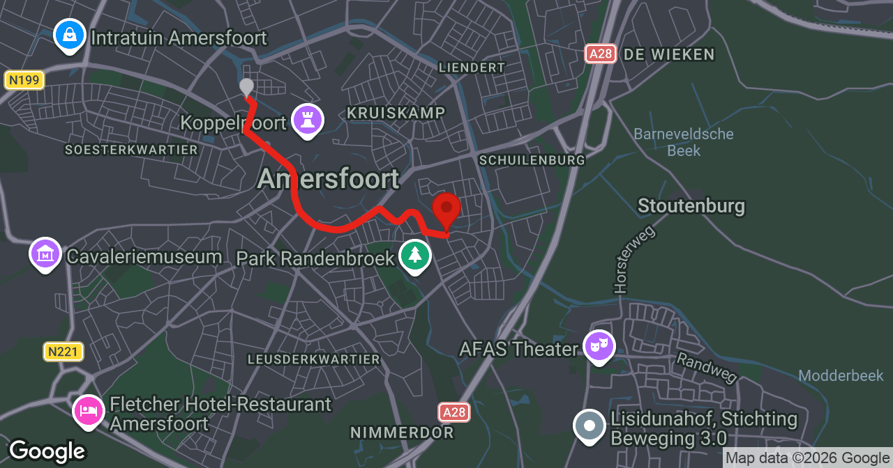 Kaart van de meldlocatie