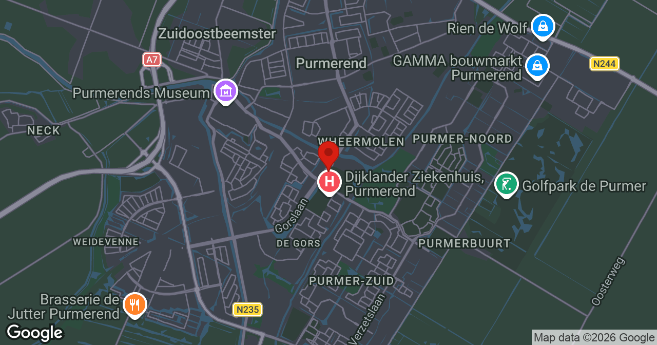 Kaart van de meldlocatie