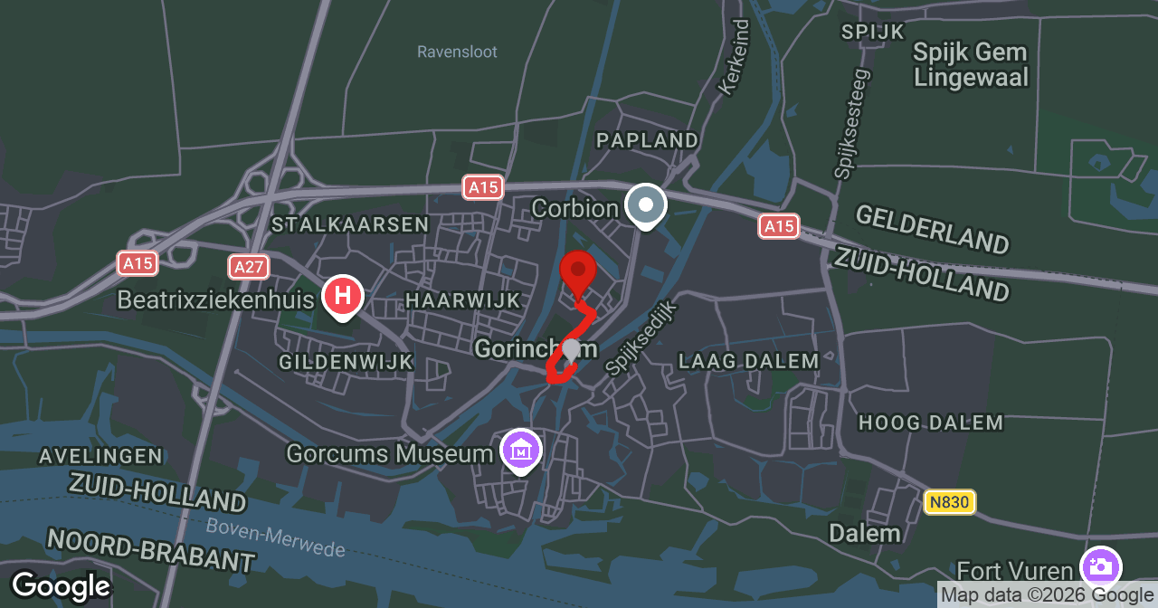 Kaart van de meldlocatie