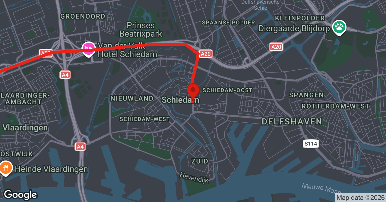 Kaart van de meldlocatie