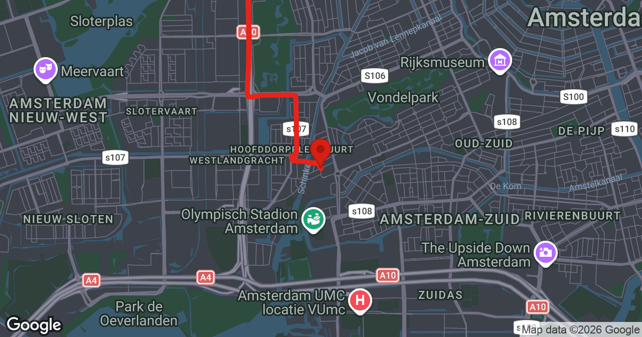 Kaart van de meldlocatie