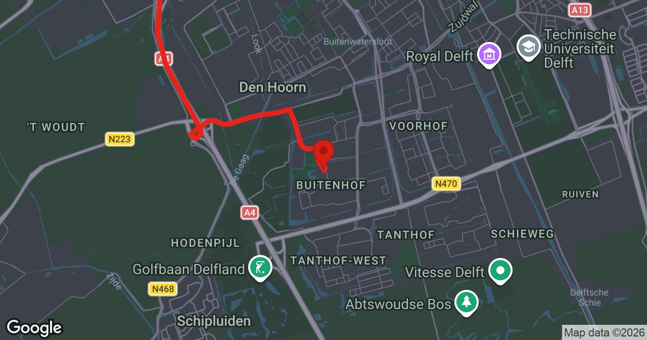 Kaart van de meldlocatie