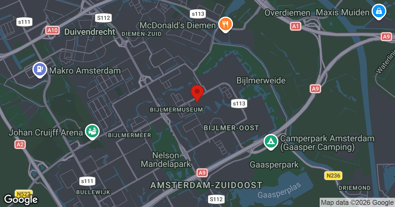 Kaart van de meldlocatie