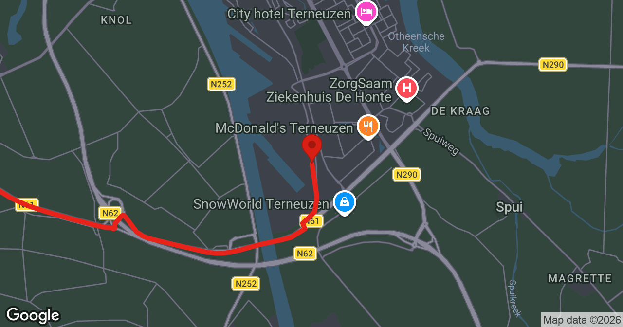Kaart van de meldlocatie