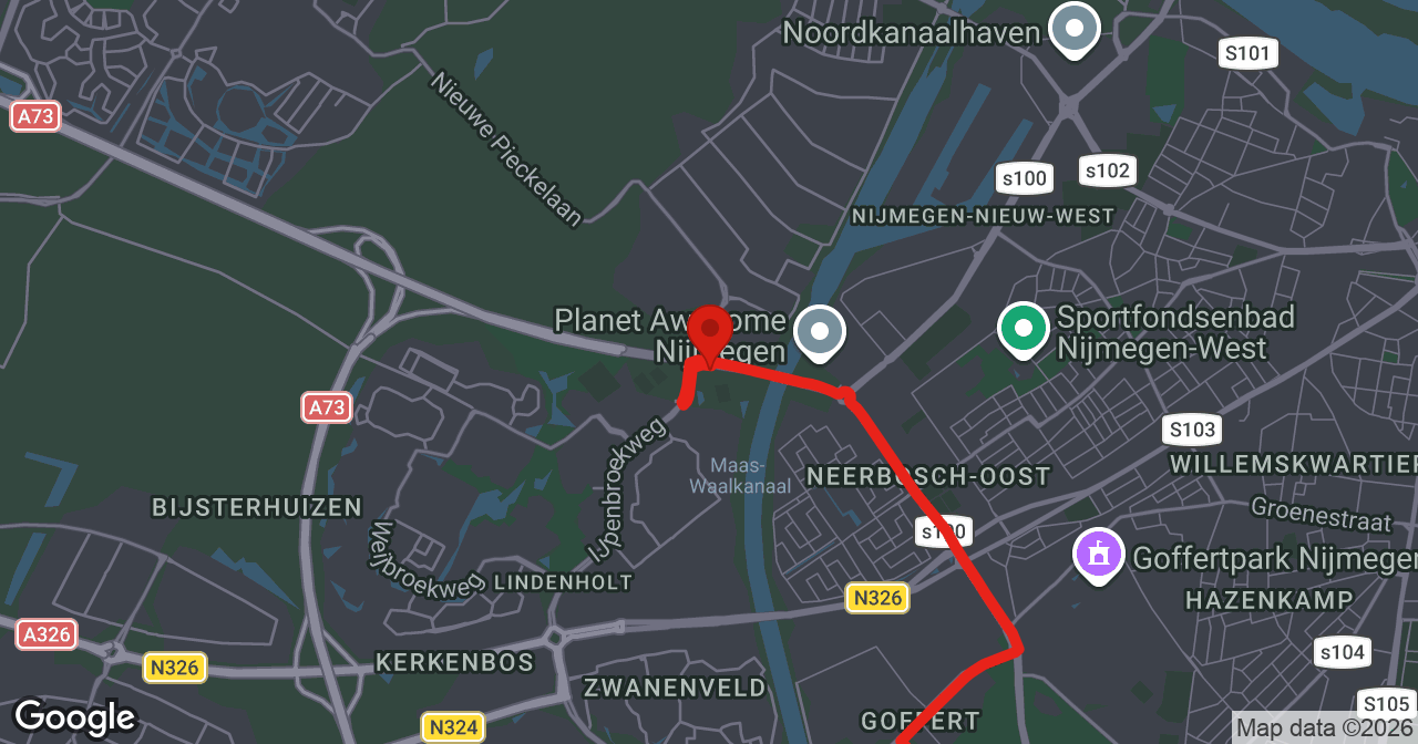 Kaart van de meldlocatie