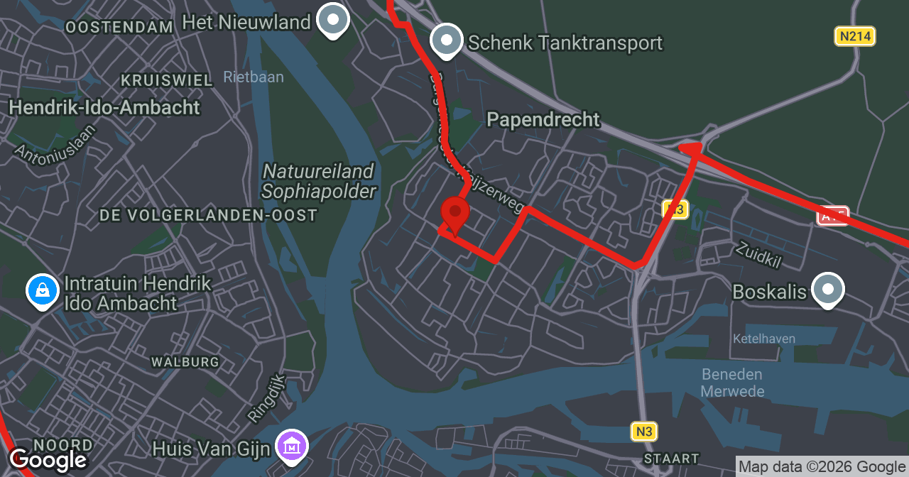 Kaart van de meldlocatie
