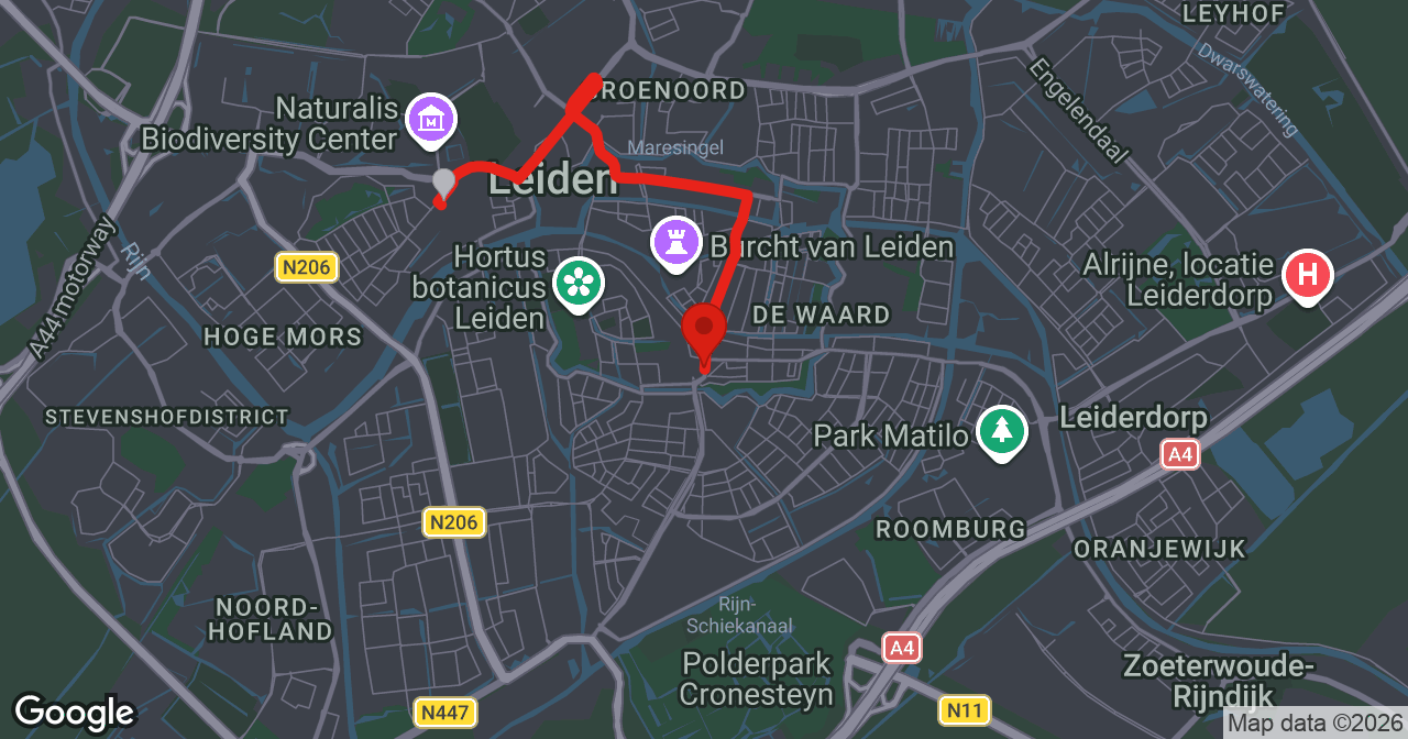 Kaart van de meldlocatie