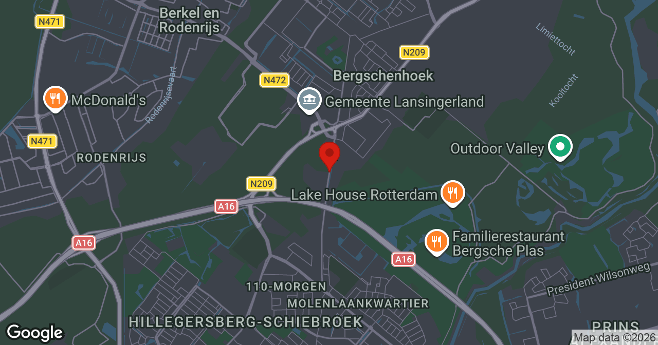 Kaart van de meldlocatie