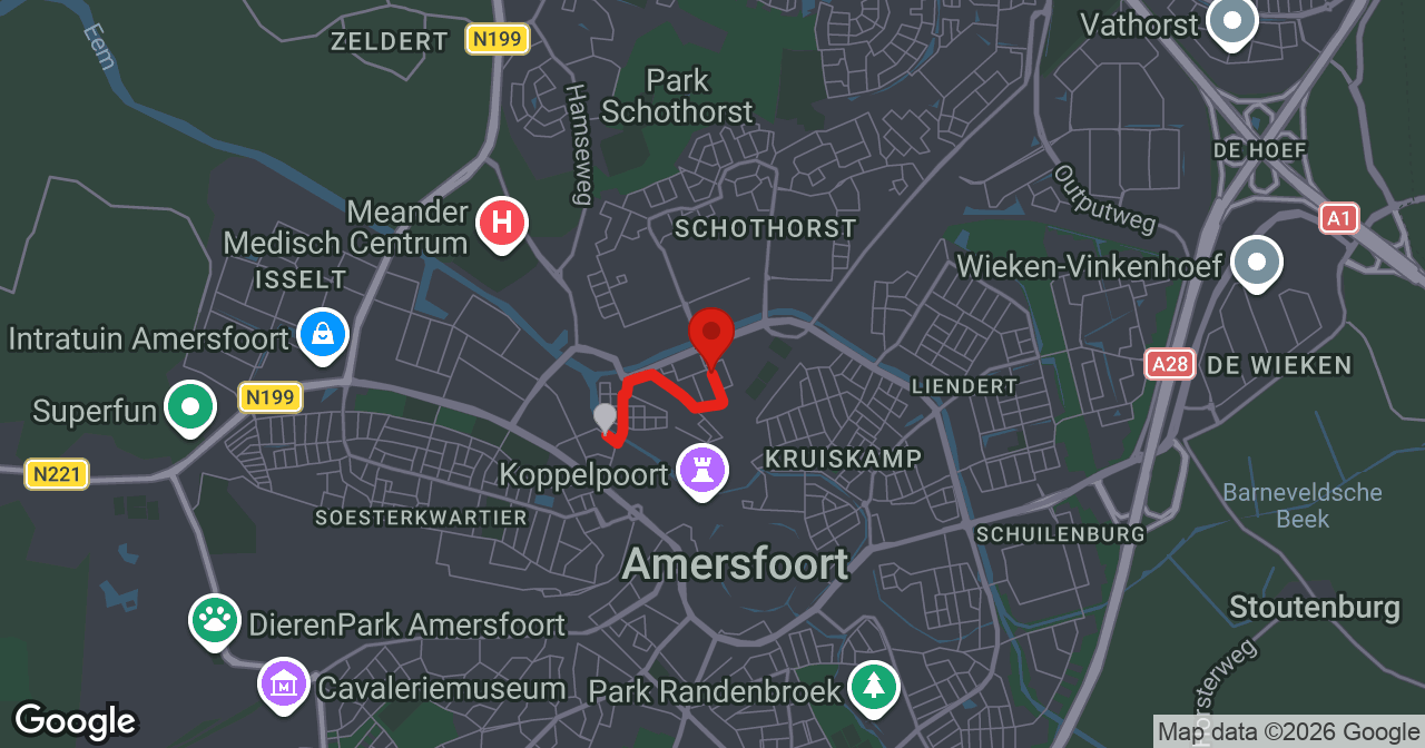 Kaart van de meldlocatie
