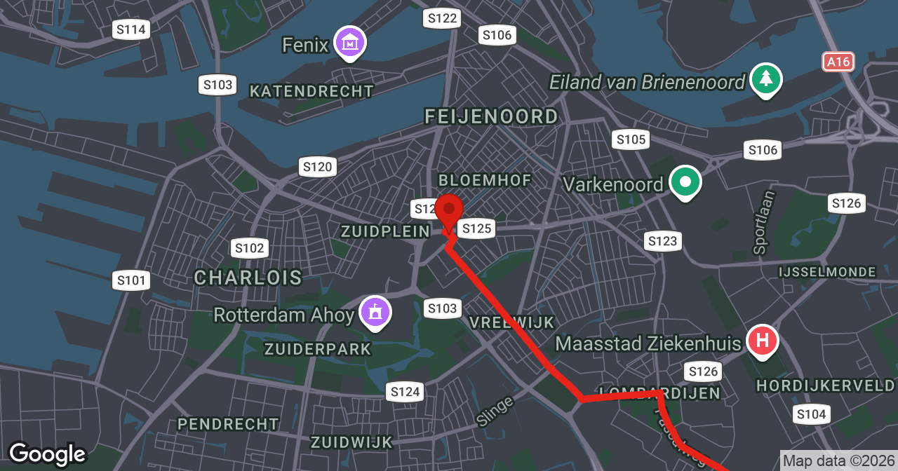 Kaart van de meldlocatie