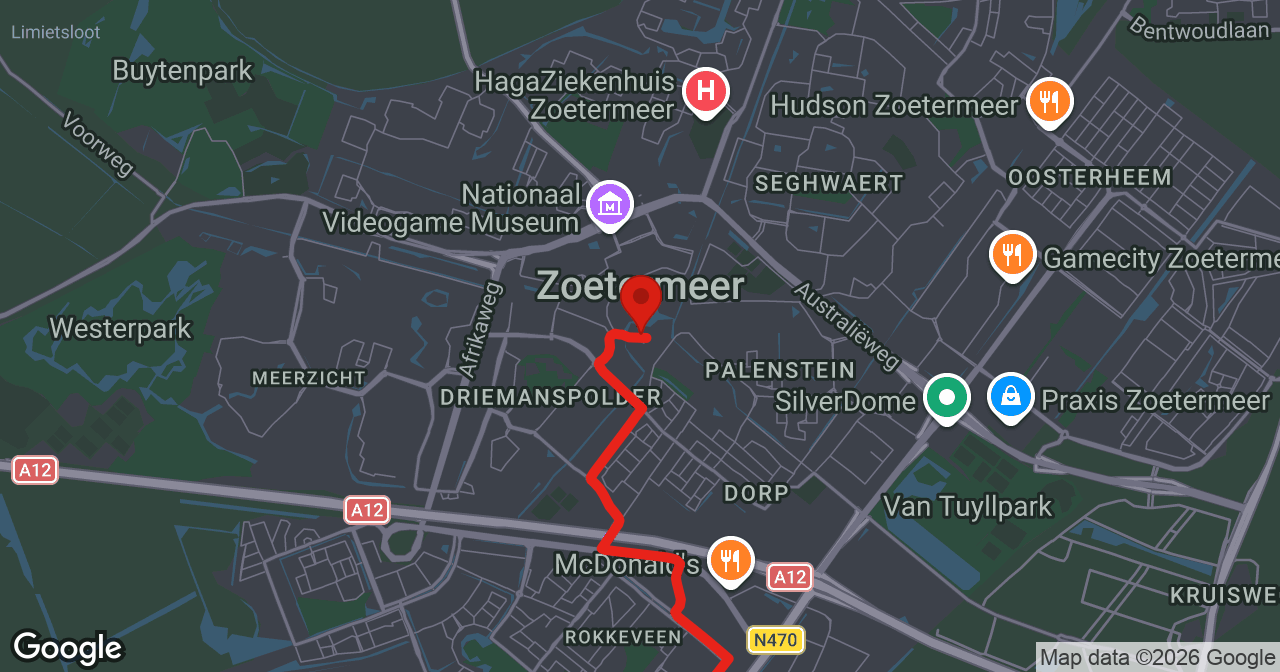 Kaart van de meldlocatie