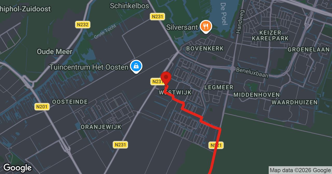 Kaart van de meldlocatie