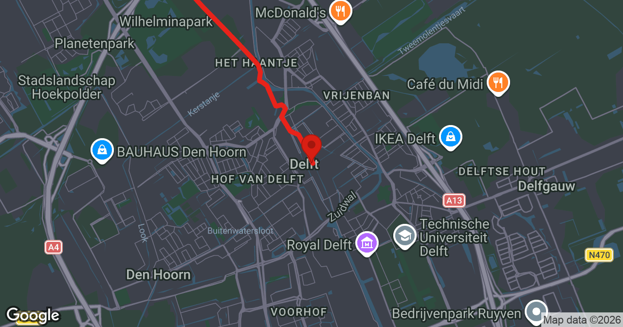 Kaart van de meldlocatie