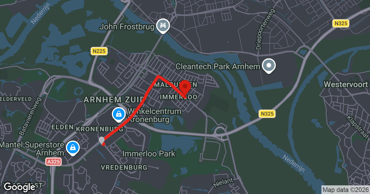 Kaart van de meldlocatie