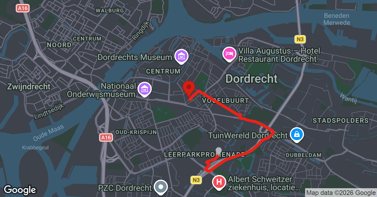 Kaart van de meldlocatie