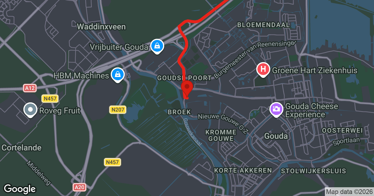 Kaart van de meldlocatie