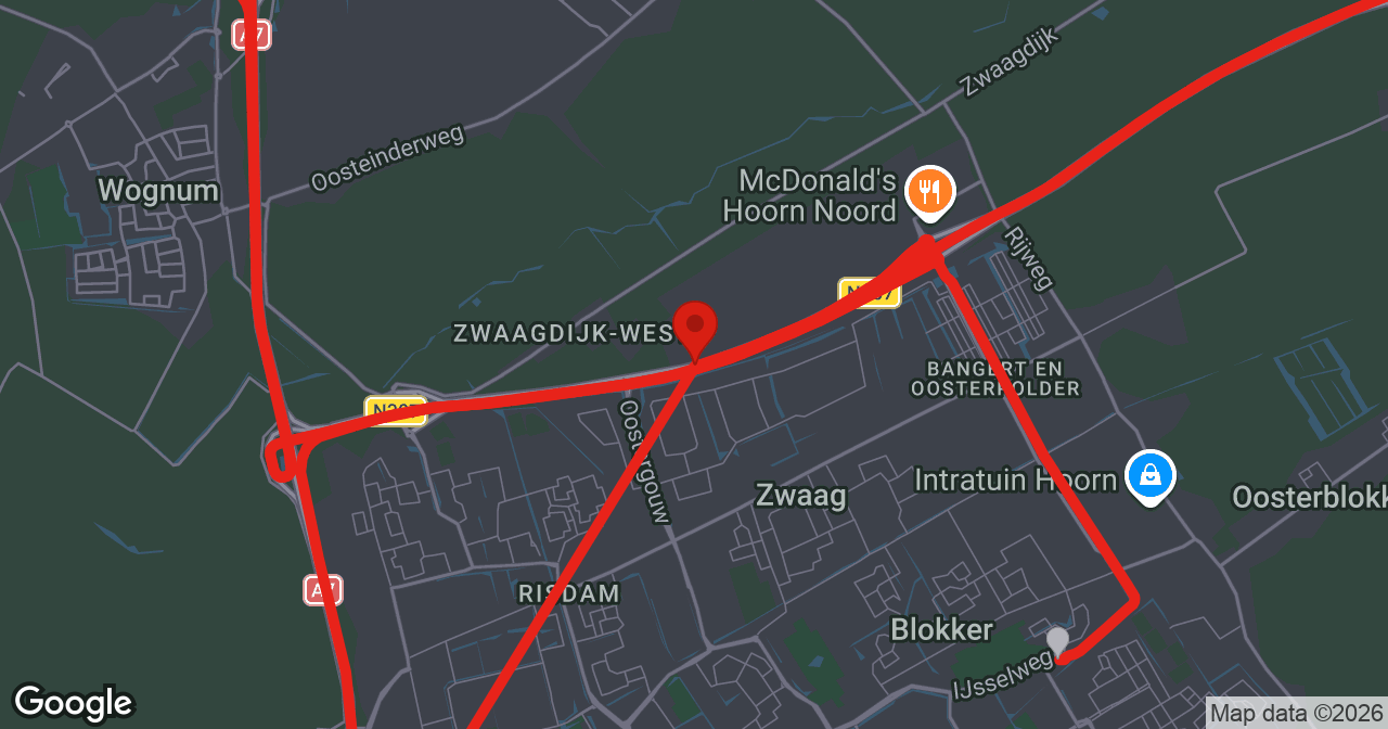 Kaart van de meldlocatie