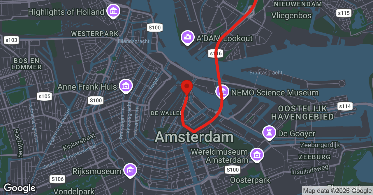 Kaart van de meldlocatie