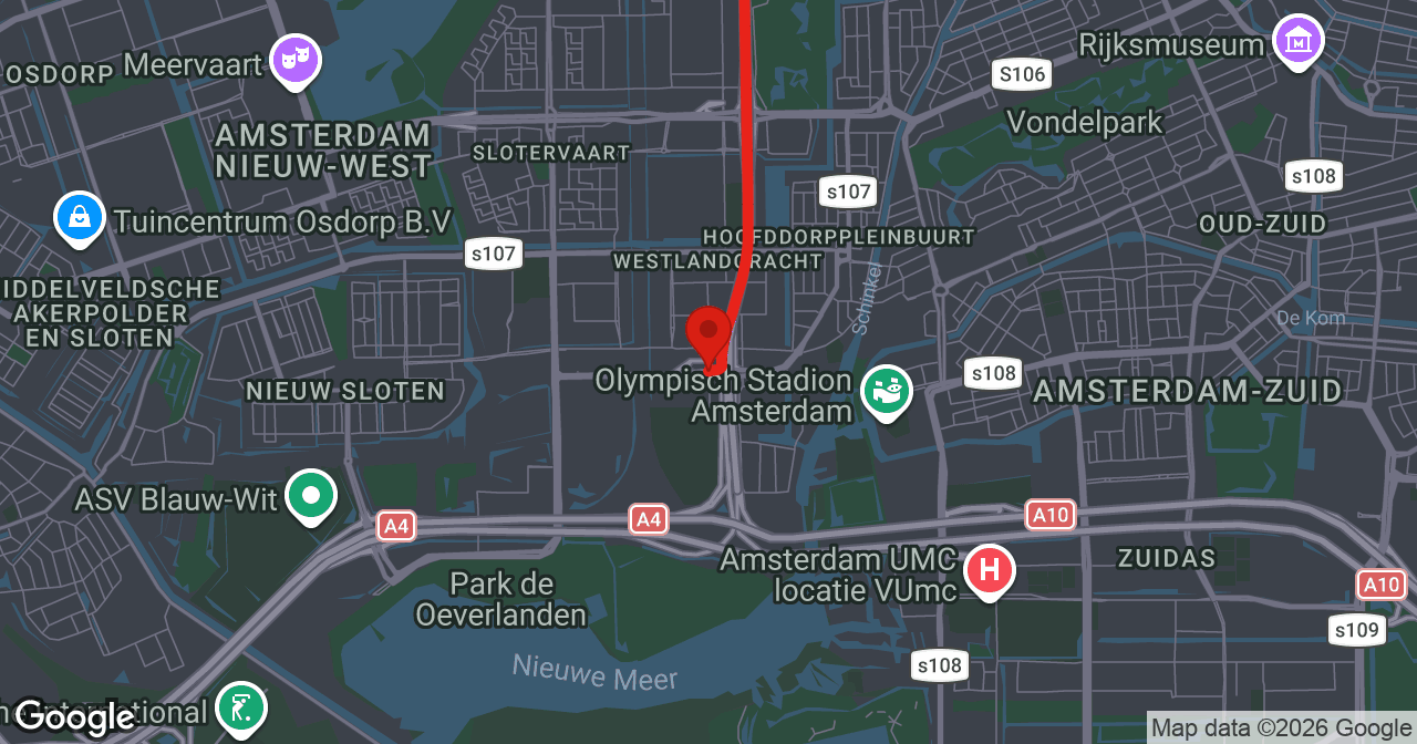 Kaart van de meldlocatie