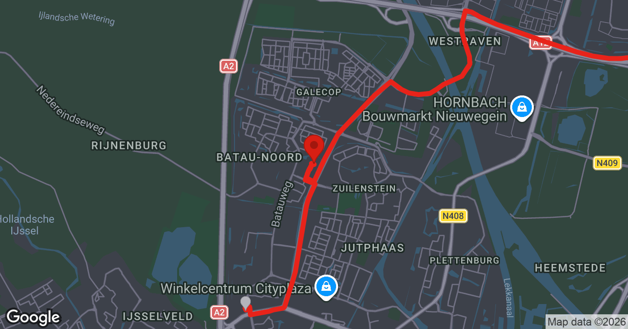 Kaart van de meldlocatie