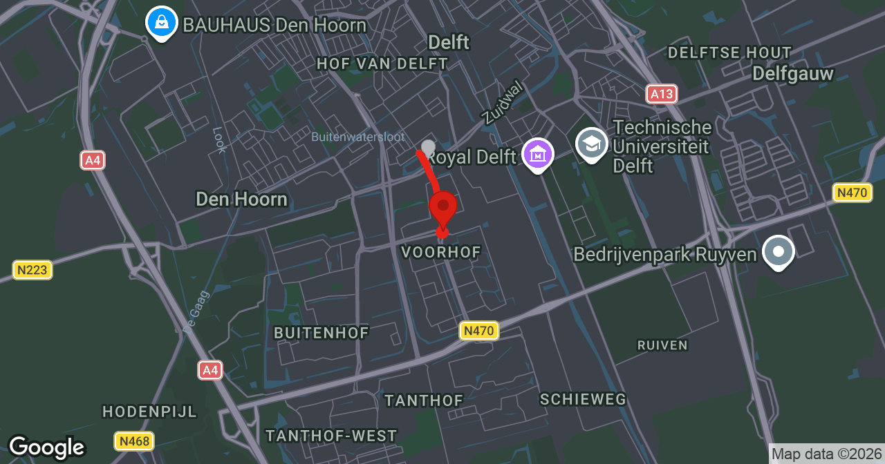 Kaart van de meldlocatie