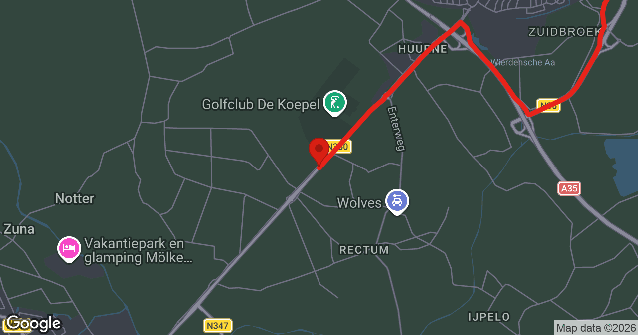 Kaart van de meldlocatie