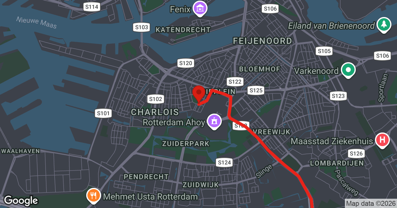 Kaart van de meldlocatie