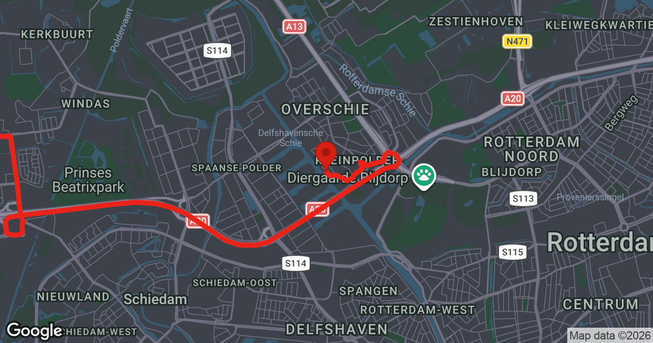 Kaart van de meldlocatie