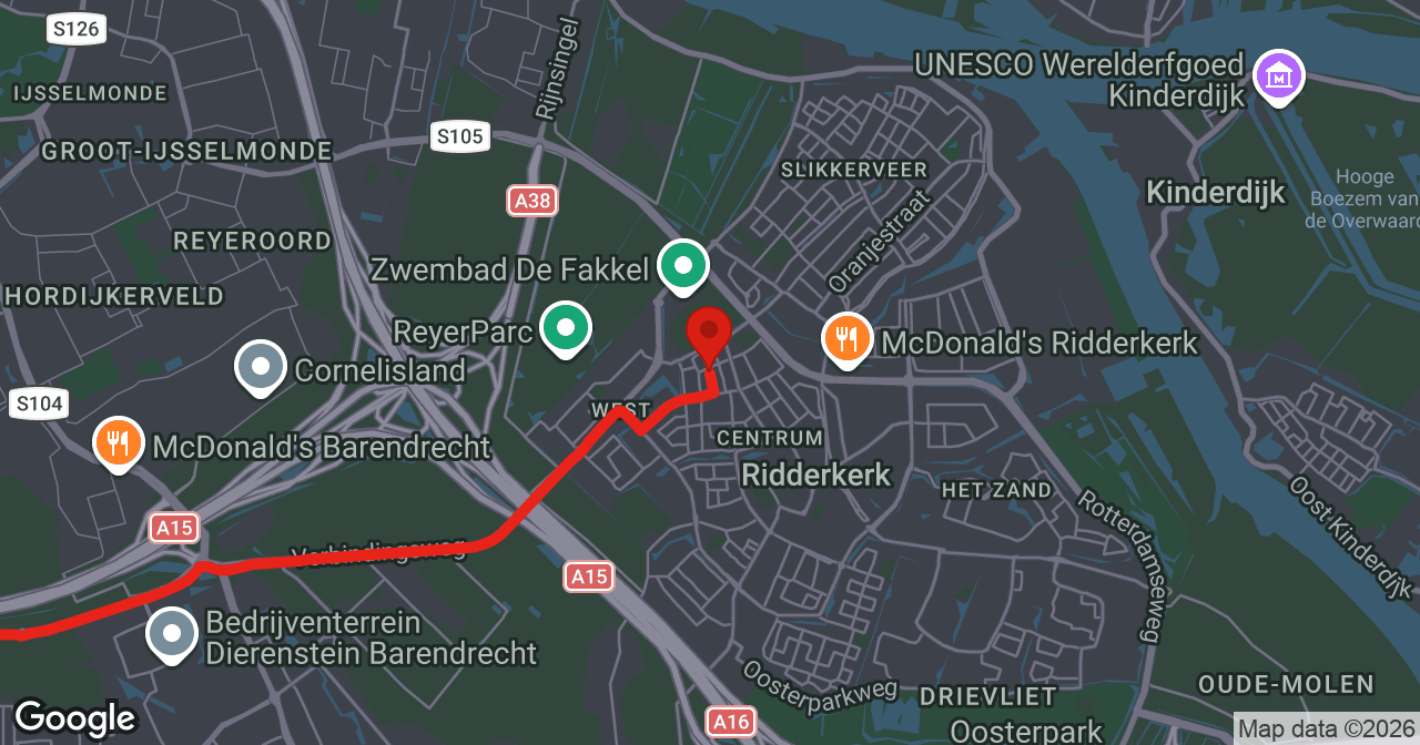 Kaart van de meldlocatie