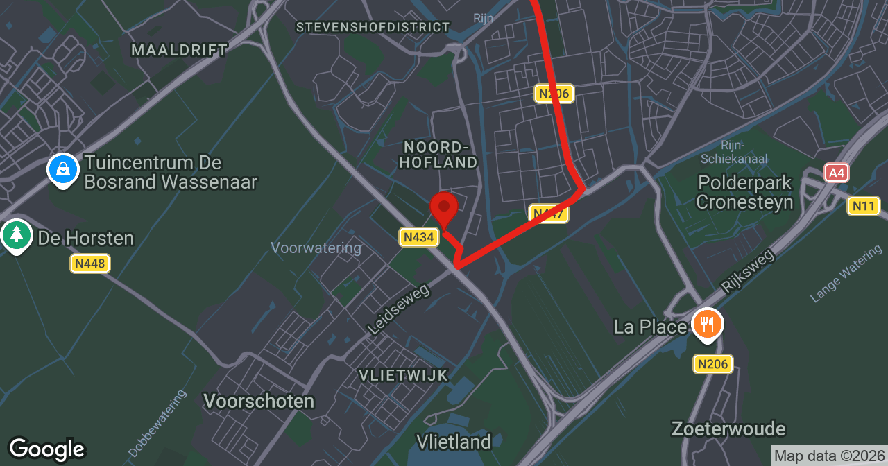 Kaart van de meldlocatie