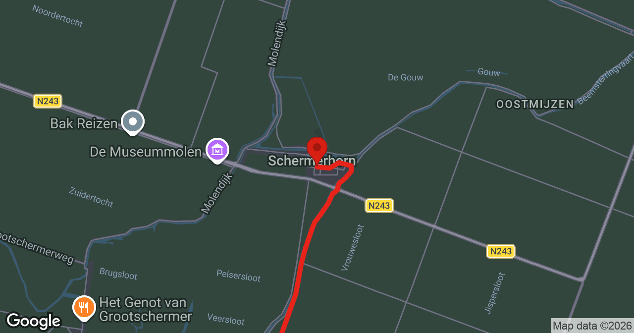 Kaart van de meldlocatie