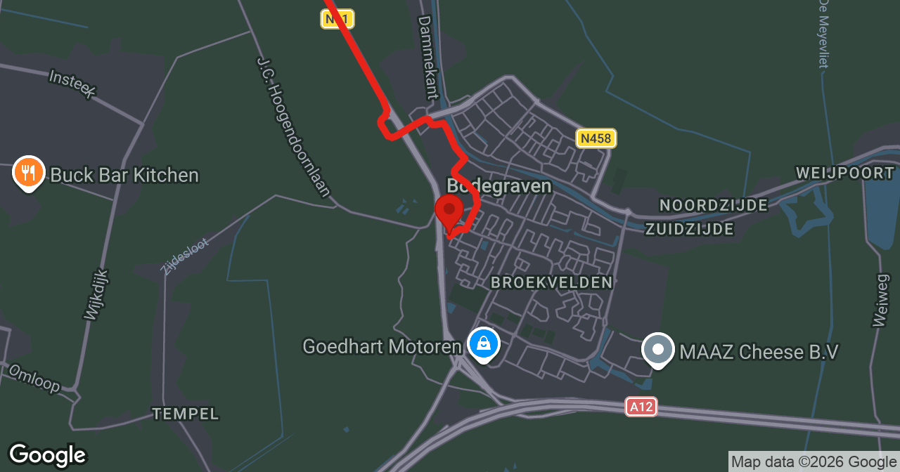 Kaart van de meldlocatie