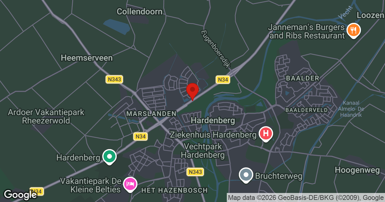 Kaart van de meldlocatie