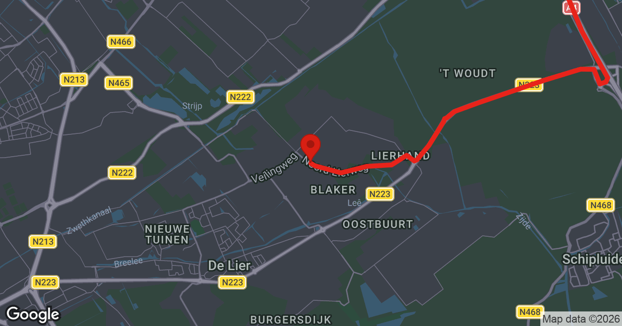 Kaart van de meldlocatie