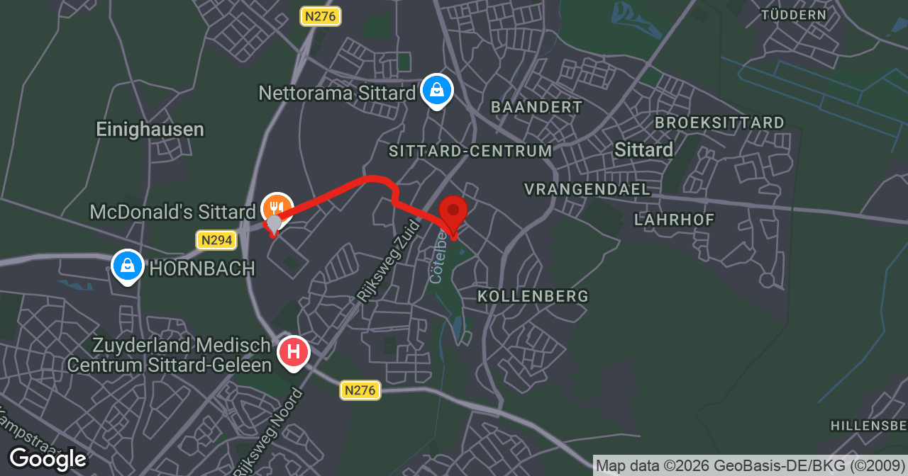 Kaart van de meldlocatie