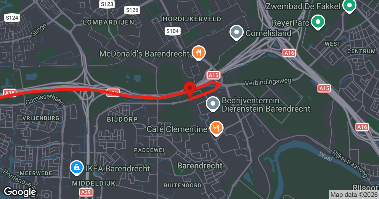 Kaart van de meldlocatie