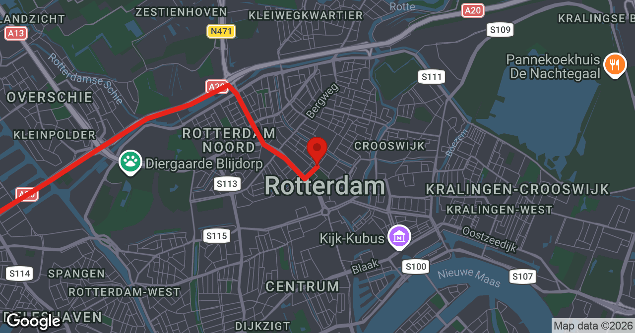 Kaart van de meldlocatie
