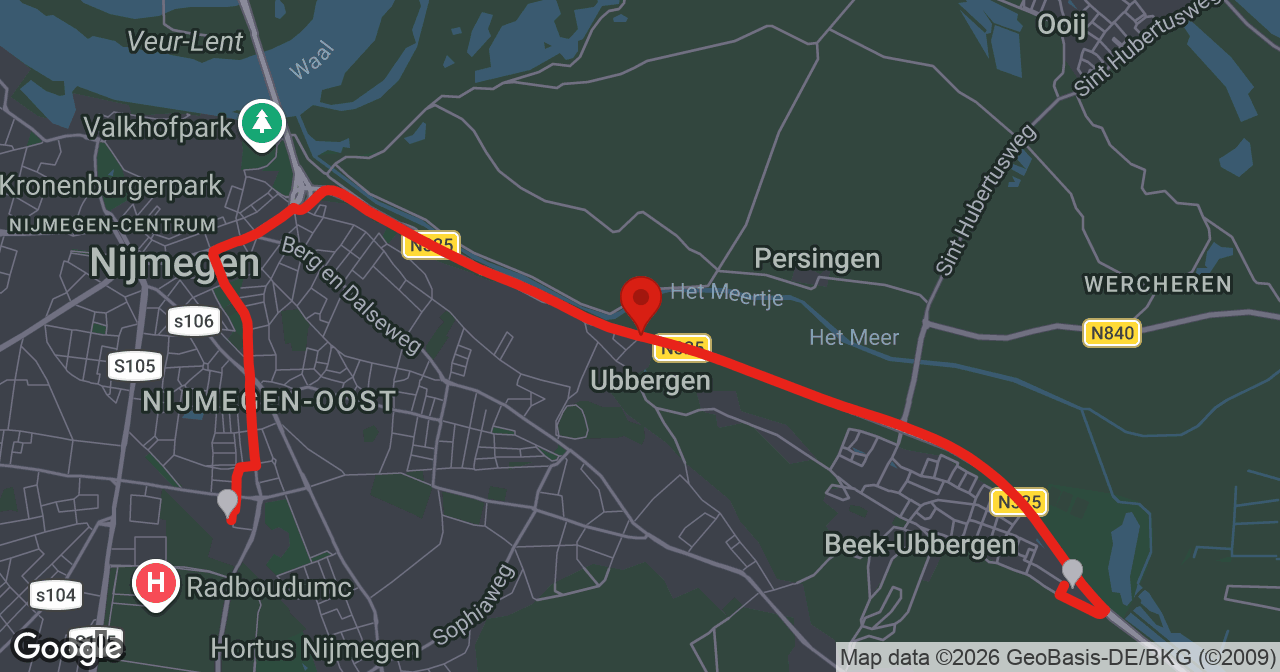 Kaart van de meldlocatie