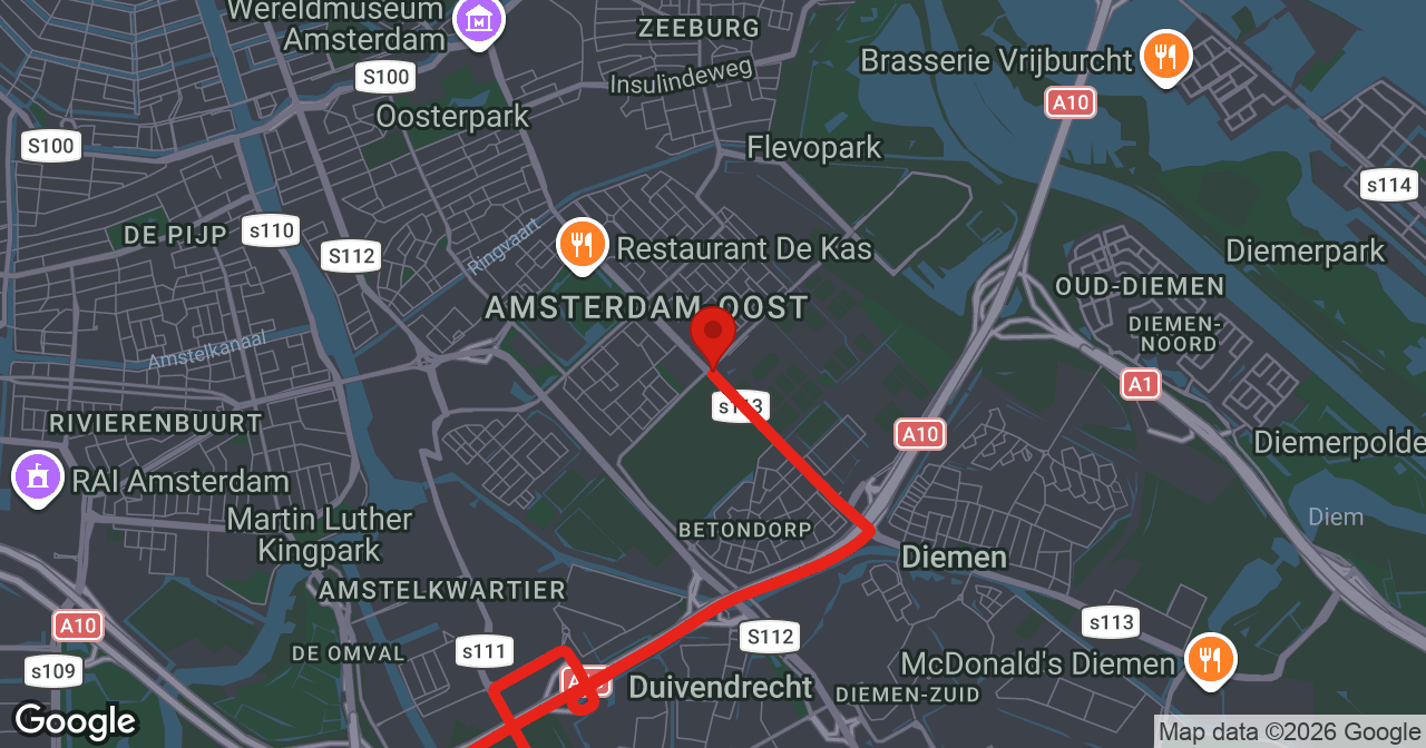Kaart van de meldlocatie